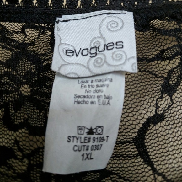 LBD w/ Sweeping Lace Neckline and Sleeves - XL - Picture 3 of 5